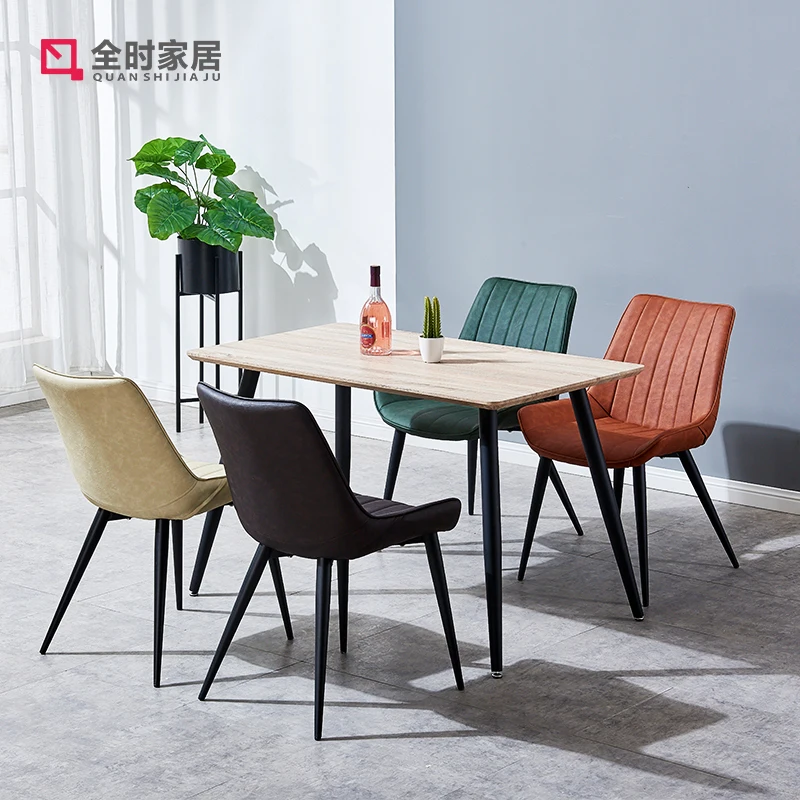 Простое кресло семейный обеденный отель кожаная Европейская спинка диван для