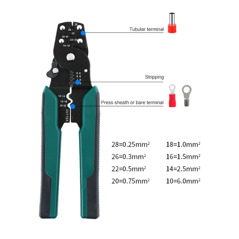 Холоднопрессованная вставка C45 медный терминал сварной шов провод нос набор 11 в