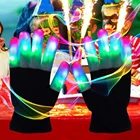 СВЕТОДИОДНЫЕ светящиеся неоновые перчатки в виде черепа для Хэллоуина
