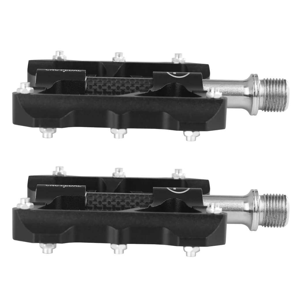 

Bike Pedal Set (1 Pair), Universal Bicycle Platform Pedals, 9/16-Inch Steel Spindle Sealed Bearing and Full Enclosed Design