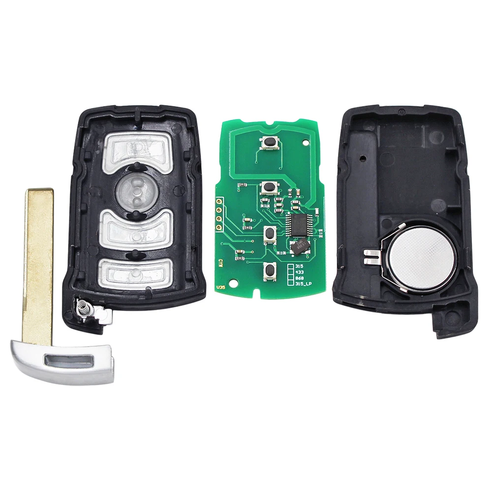 Полный пульт дистанционного управления для автомобиля 4 кнопки 433 МГц с чипом ID7944