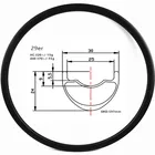 Горный велосипед с колесами 29 дюймов XCAM 30x24 мм, бескамерный карбоновый обод Bicicleta Aro 29, горный велосипед с 24283236 отверстиями