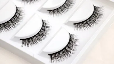 

Free shipping 5 pairs/set Natural Long Fake Eyelashes Lot Black Cross handmake Fake Eyelash Soft Long Makeup Eye Lash Extension