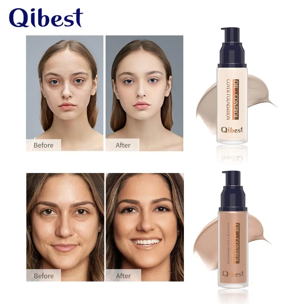 

8 Colors Perfect Hydrating Liquid Foundation Full Coverage Concealer Oil-control Easy Soft Moisturizing Cream Makeup