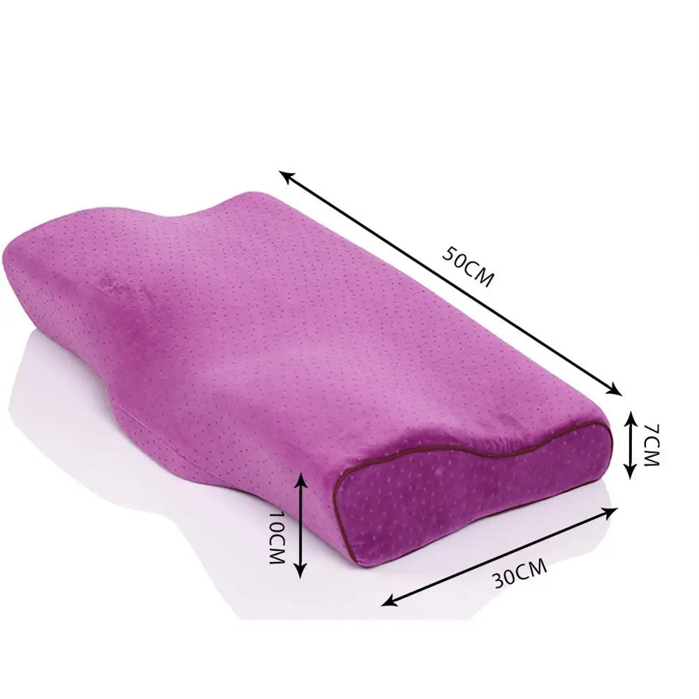 

Memory Foam Bedding Pillow Neck Protection Slow Rebound Memory Foam Butterfly Shaped Pillow Health Cervical Neck