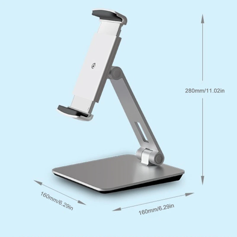 

Foldable Multi-Angle Cell Phone Stand for Desk Portable Desktop Phone Holder Non Slip Cradle for All Smartphones Tablets