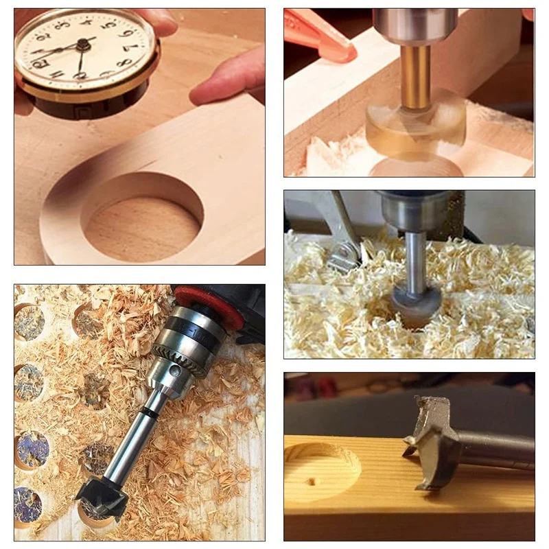 Набор сверл Forstner комплект из 10 насадок для сверления отверстий по дереву и фанеру