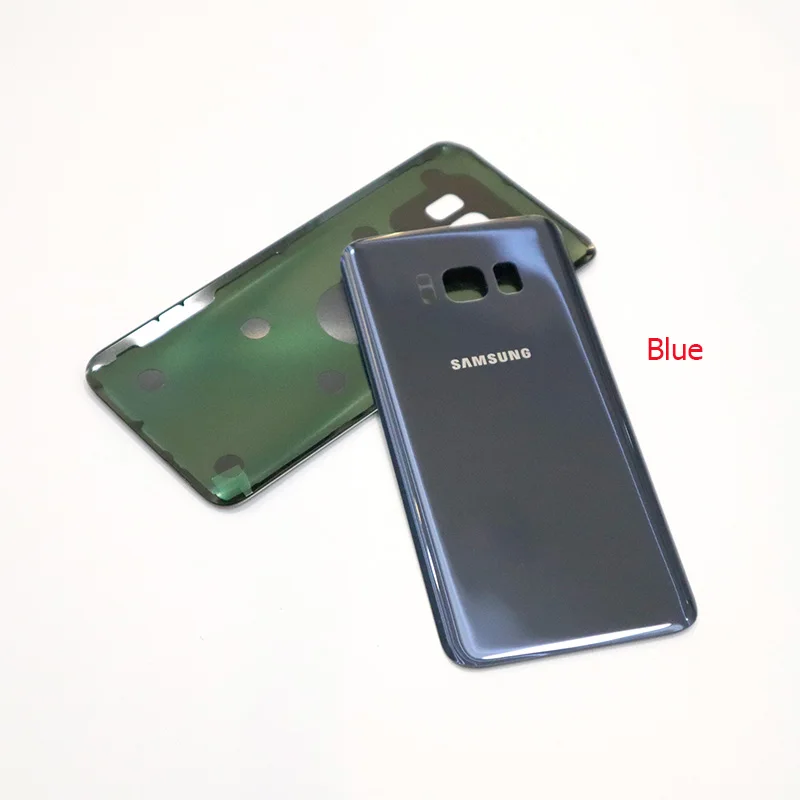 Blue Задняя крышка galaxy s8 3D стекло samsung Galaxy S8 S8 Plus G950F G955F задняя крышка батарейного отсека задняя крышка Корпус Замена чехол+ клейкая наклейка - Цвет: Blue