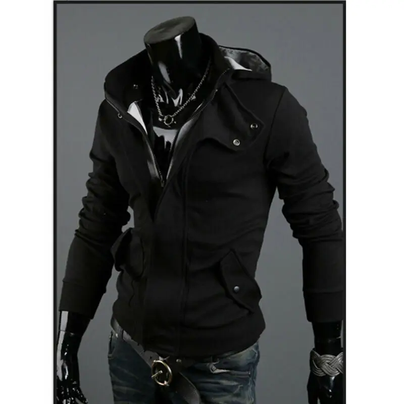 Новые мужские теплые зимние куртки на молнии с боковыми карманами приталенное