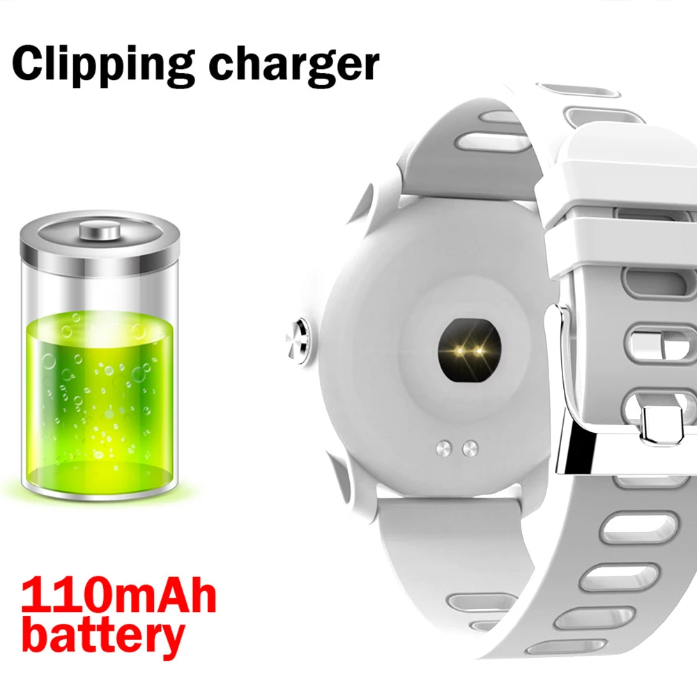 

ORDRO Smart Watch Sport Pedometer IP68 Waterproof Fitness Tracker Heart Rate Monitor Clock Smartwatch for Men Women