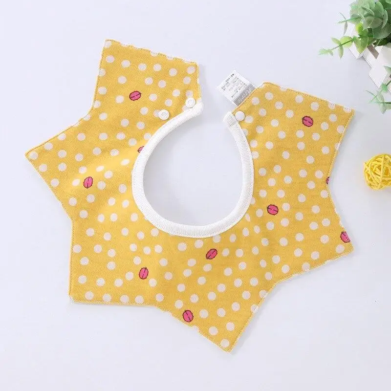 

Cartoon Baby Cotton Waterproof Bibs Cloth Bibs Saliva Towel Rotating Baby Feeding Smock Infant Burp Bandana Cloths Baby Stuff