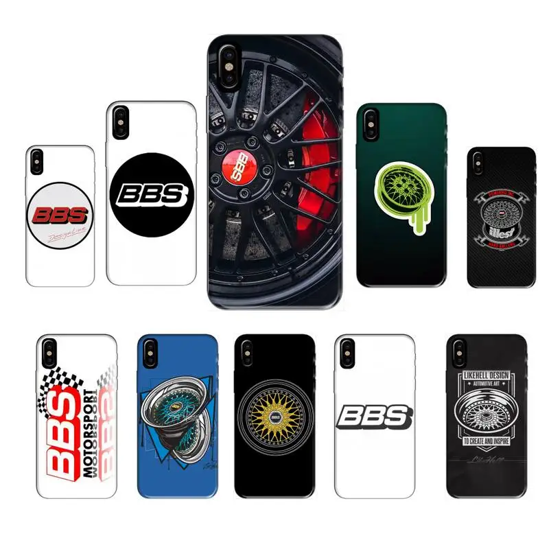

Bbs Wheel Hub Phone Case Black Tpu For Iphone XR Xs 11 12 13 Mini Pro Max 6 7 8 Plus X 6s SE 2020 Cover