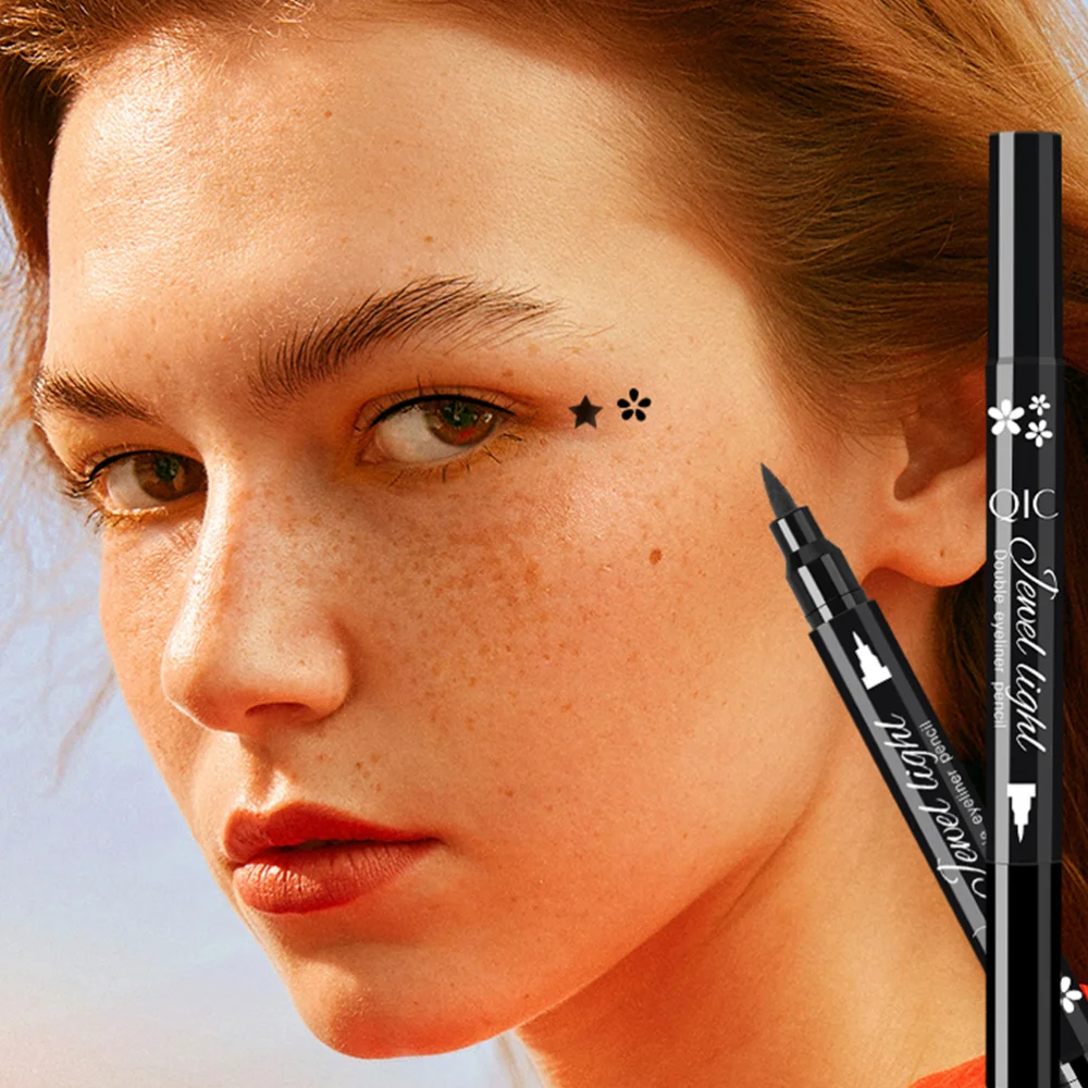 

4pcs Pen Eyeliner Stamp Wing Liner Waterproof Double Sided Eye Pencil Stamp Pen