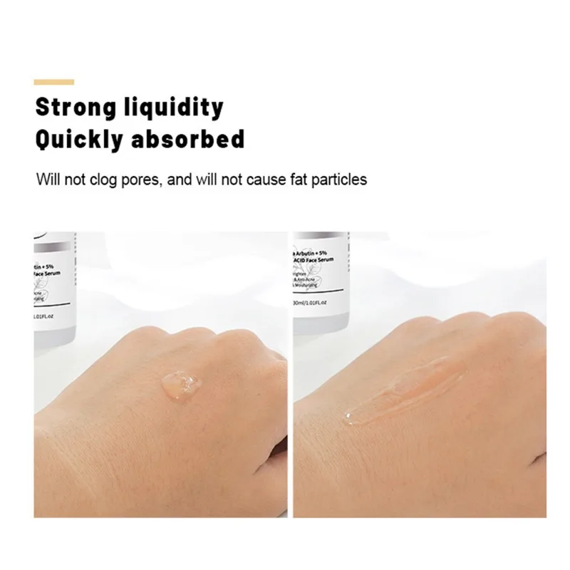 

30ml Arbutin Amygdalin Stock Solution Anti Wrinkle Whitening Remove Fine Lines Facial Serum Brighten Skin Color Facial Serum