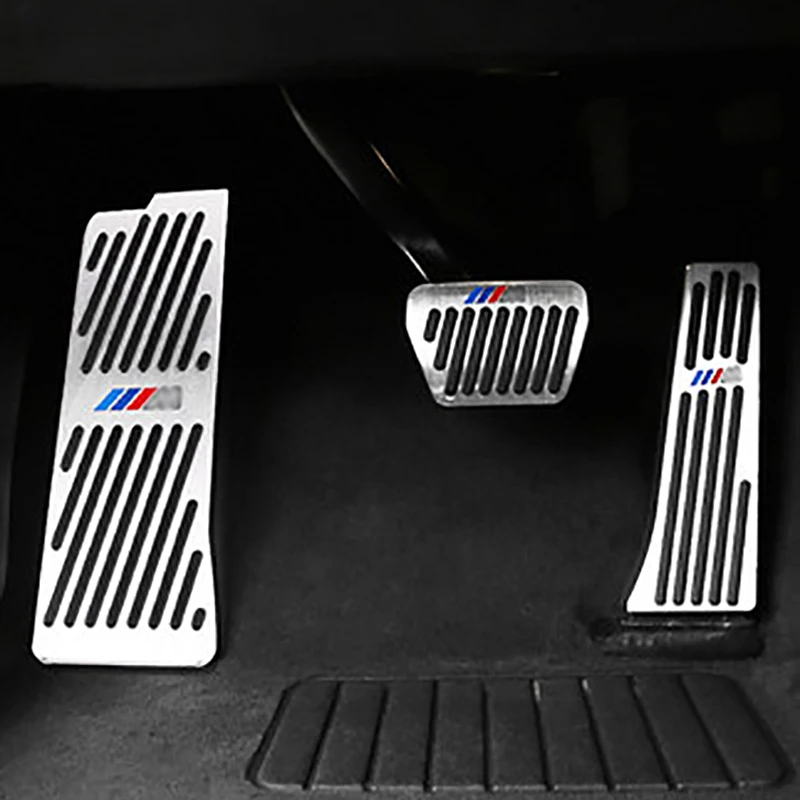 Автомобильная педаль акселератора из нержавеющей стали защитная накладка для BMW