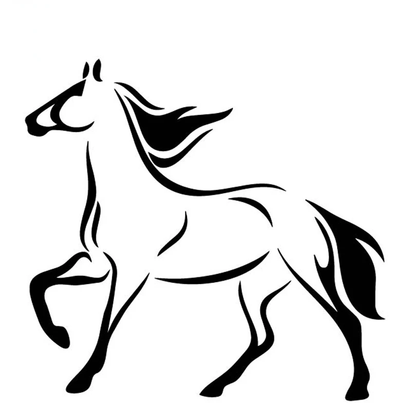 

A-0294 Fashion Running Horse Modeling Personality Car Stickers PVC Auto Motorcycle Laptop Decorative Accessories Exquisite Decal
