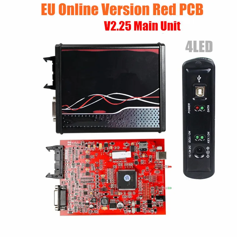 Программатор ECU V5.017 инструмент для настройки чипа V2.25/V7.020 4 светодиода V2.80 |