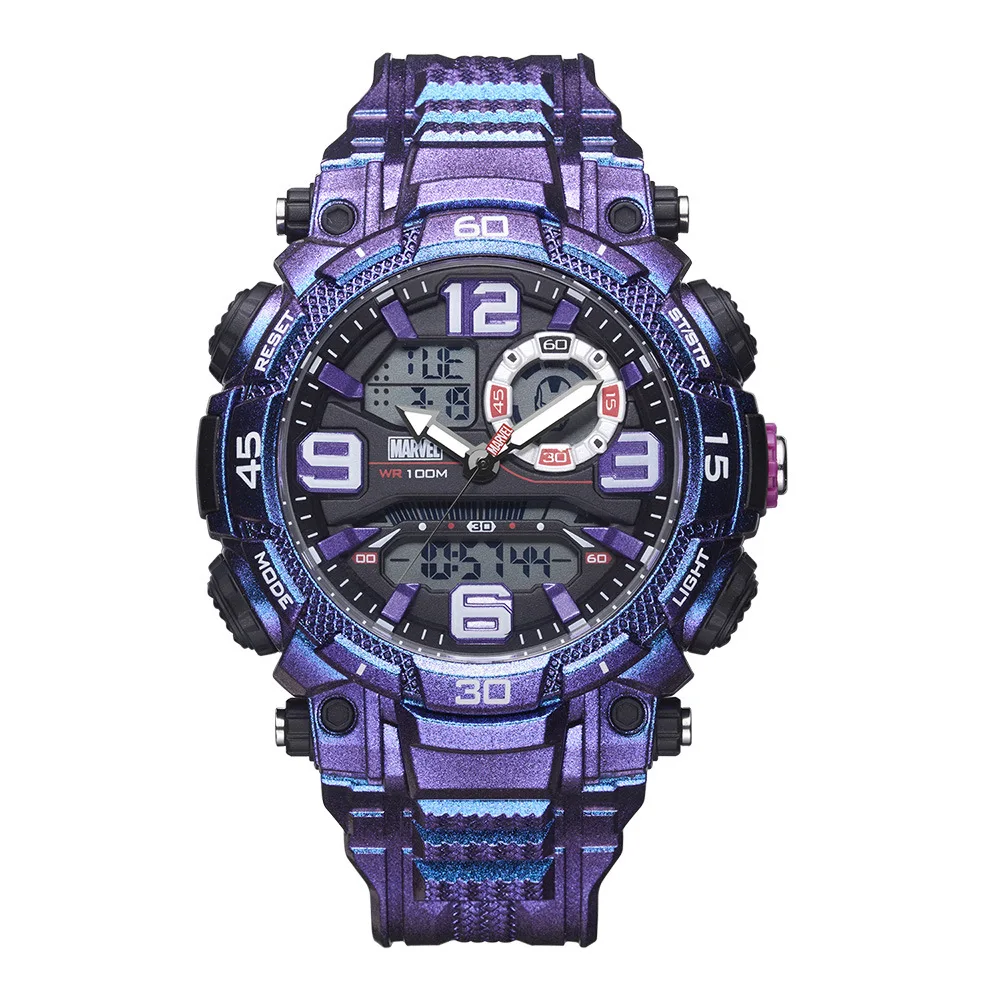 Часы мужские цифровые водонепроницаемые 10 бар желтые красные фиолетовые |