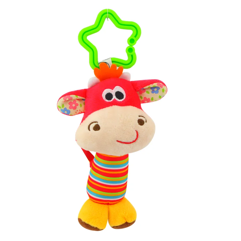 Для новорожденных плюшевые игрушки с пищалкой шорох образовательные сенсорные