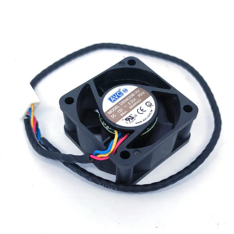 Новый Оригинальный AVC DS04020B12U DC12V 0.25A 40*40*20 мм 4 см скоростной охлаждающий вентилятор