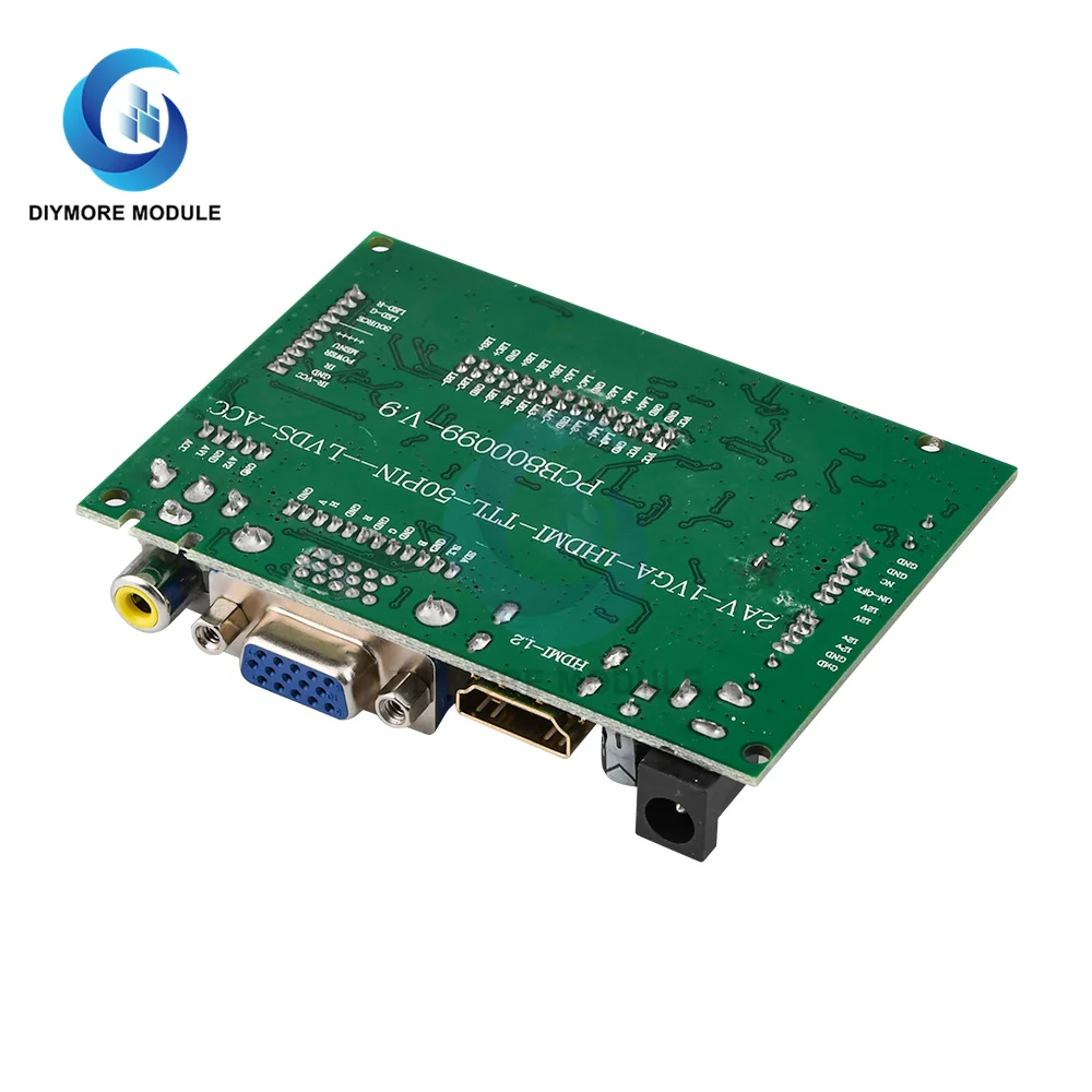 Плата драйвера AT070TN92 VGA 2AV 50-контактный ЖК-дисплей совместимая с 7 дюймовый TTL LVDS
