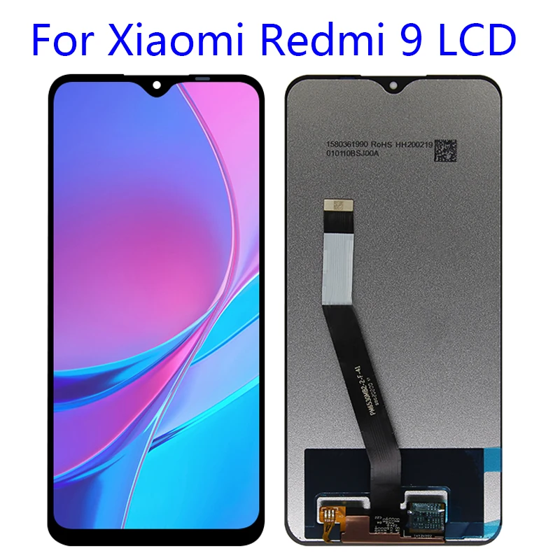 Дигитайзер сенсорного ЖК-экрана для Xiaomi Redmi 9, M2004J19G, 6,53 дюйма