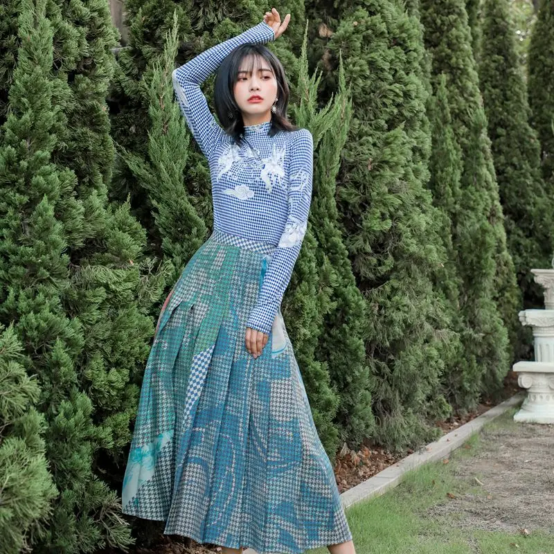 2019 Женские винтажные комплекты из двух предметов облегающий укороченный топ