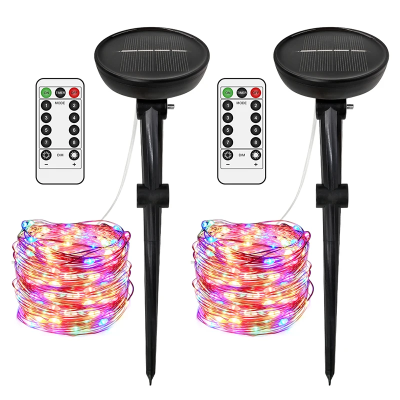 

8 Modes 20M 200 LED Outdoor Solar String Lights for Fairy Holiday Christmas Party Garland Lighting Valentine's Day Solar Powered