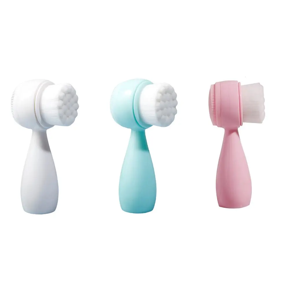 

Wave Point Face-washing Brush Skin Care Silicone Double-sided Cleaning Brush Facial Cleanser Brush Massage Tool