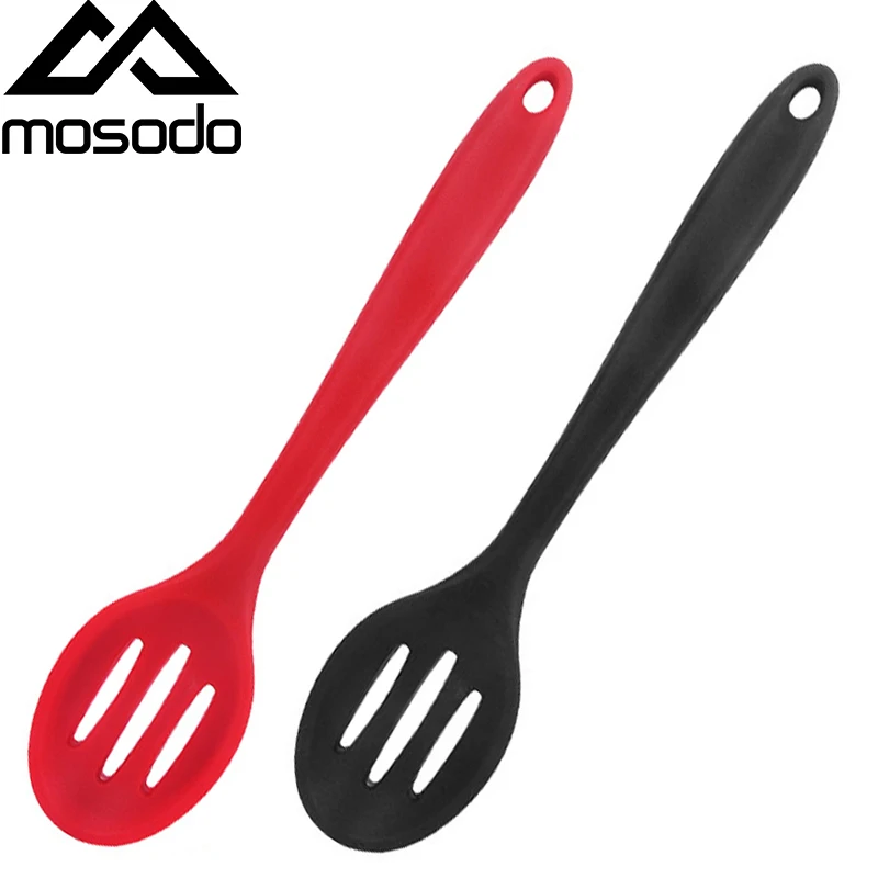 Силиконовая сервировочная ложка Mosodo для приготовления пищи с длинной ручкой со