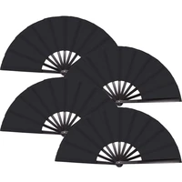 4 pack folding hand fan hand folding fans chinese tai chi folding fan for men and women performance dance decorations