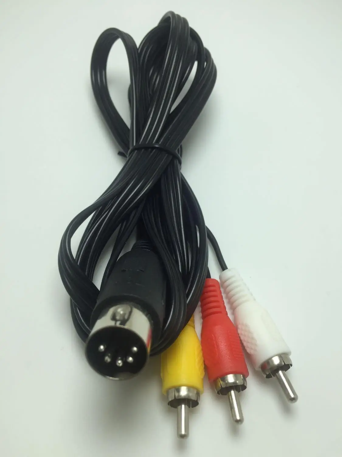 100 шт. новый стиль 5 Pin Женский Din штекер в 3x RCA Phono Вилки аудио кабель|Кабели| |
