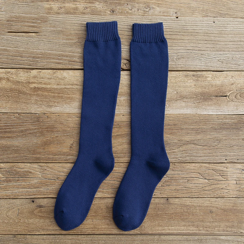 

Men's long tube terry socks cotton thickened leg socks winter Plush warm knee socks high tube compression men's socks