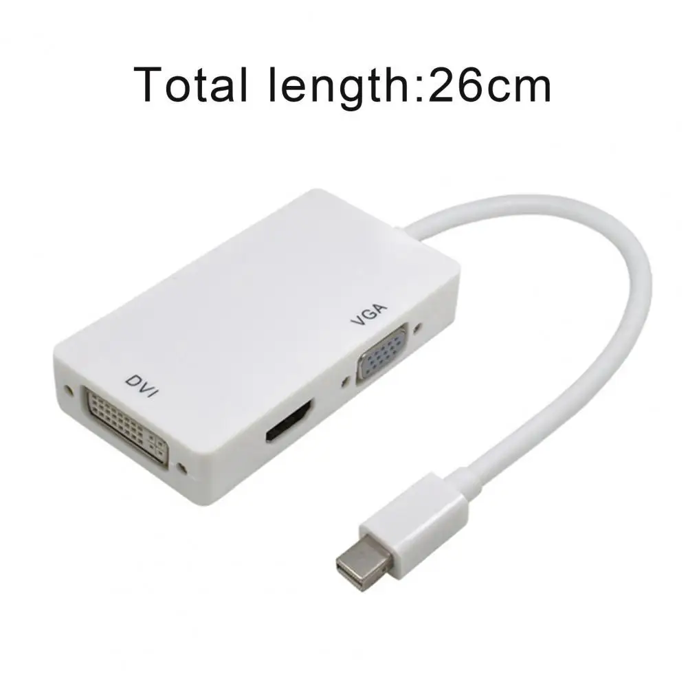 

Преобразователь 3 в 1 HDMI-совместимый Высококачественный ABS Mini DP к HDMI-совместимый ТВ адаптер для ноутбука