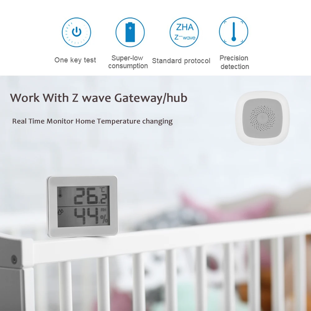 Z-Wave Температура и влажность Сенсор Умный дом ЕС Версия 868.42 мГц Z Wave Smart детектор
