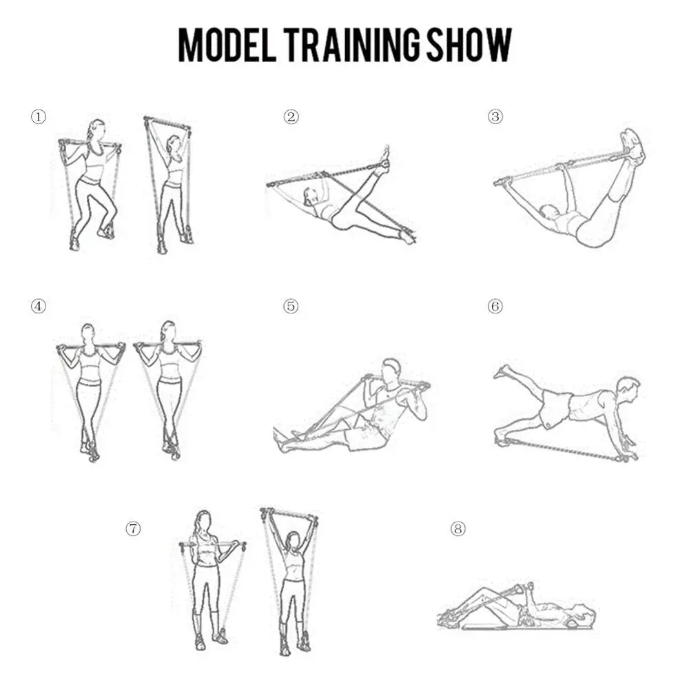 저렴한 피트니스 막대 저항 밴드 조정 벨트와 저항 바 조립 휴대용 홈 체육관 필라테스 바 장비 훈련 키트, 조정 벨트 포함 구매 피트니스 막대 저항 밴드 조정 벨트와 저항 바 조립 휴대용 홈 체육관 필라테스 바 장비 훈련 키트, 조정 벨트 포함