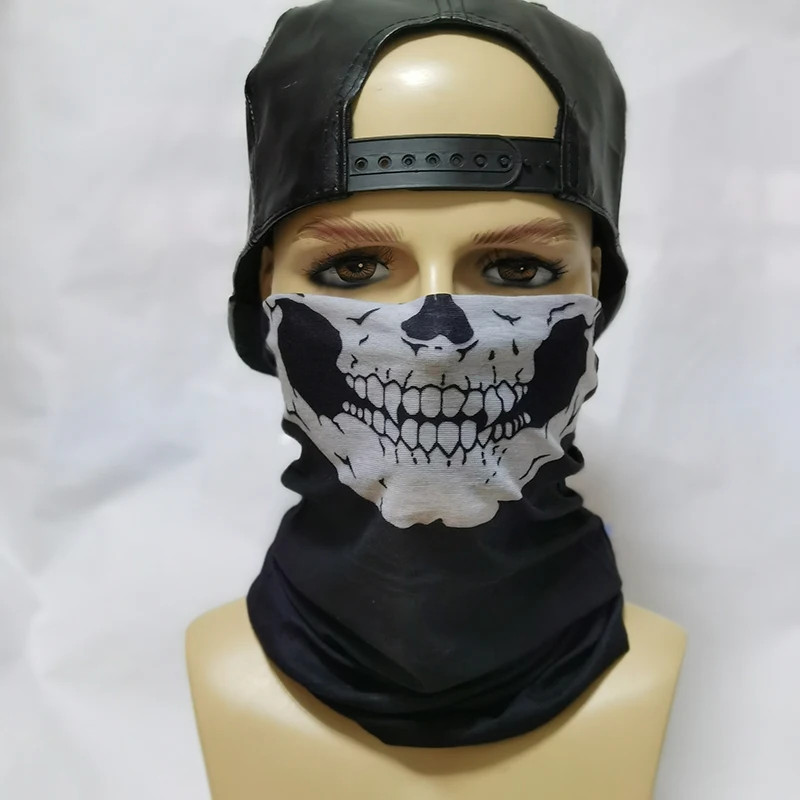 Велосипедная Балаклава с черепом бандана маска шарф повязка на голову призрака