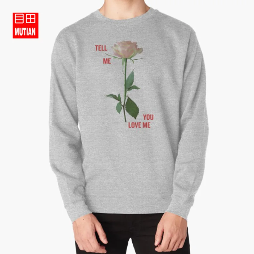 grey-sweatshirt Demi Lovato-Tell Me You Love Me ROSE* Black* толстовки с капюшоном demilovato lovatic музыкальный альбом tellmeyouloveme - Цвет: grey-sweatshirt