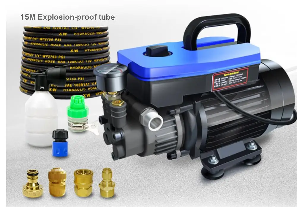 2.2KW высокое Давление устройство для машинной мойки самовсасывающие промывочный