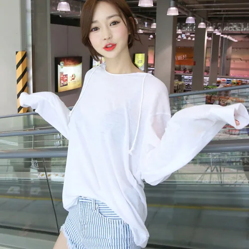 Футболка с капюшоном новинка 2018 женская летняя футболка повседневная женские