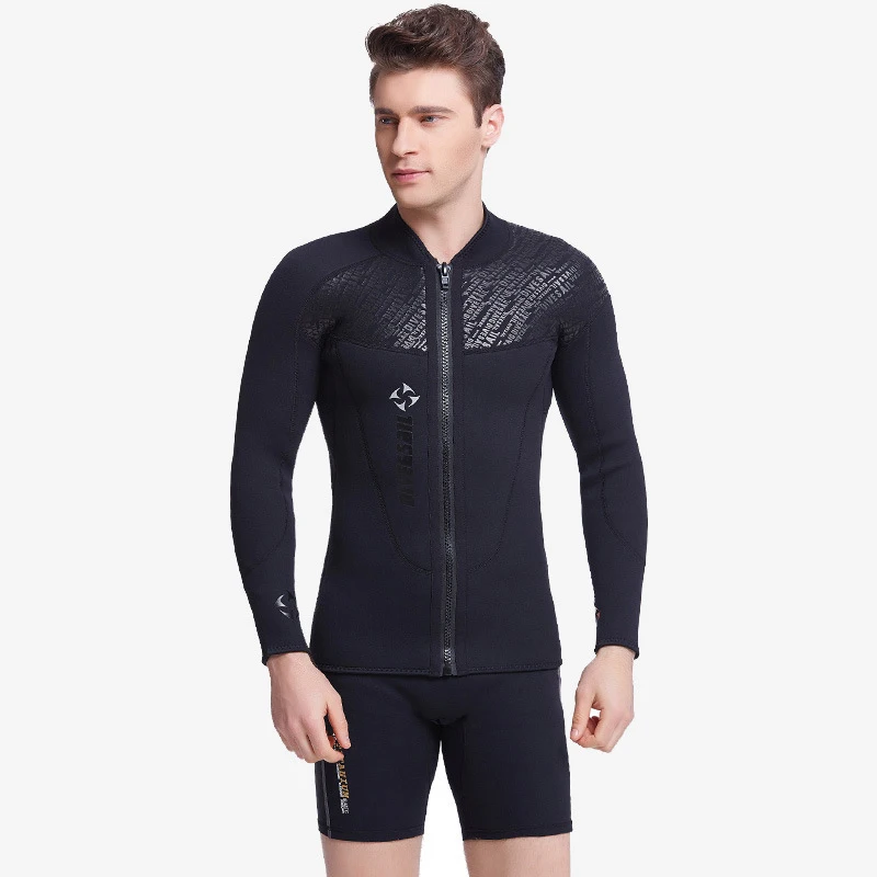 Неопреновый гидрокостюм 3 мм мужская куртка для дайвинга пальто с длинным