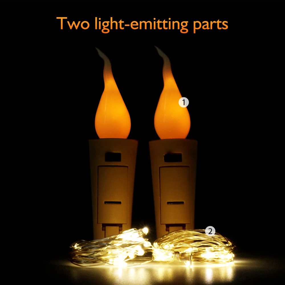 Светодиодная гирлянда из серебряной проволоки 2 м|Светодиодная лента| |