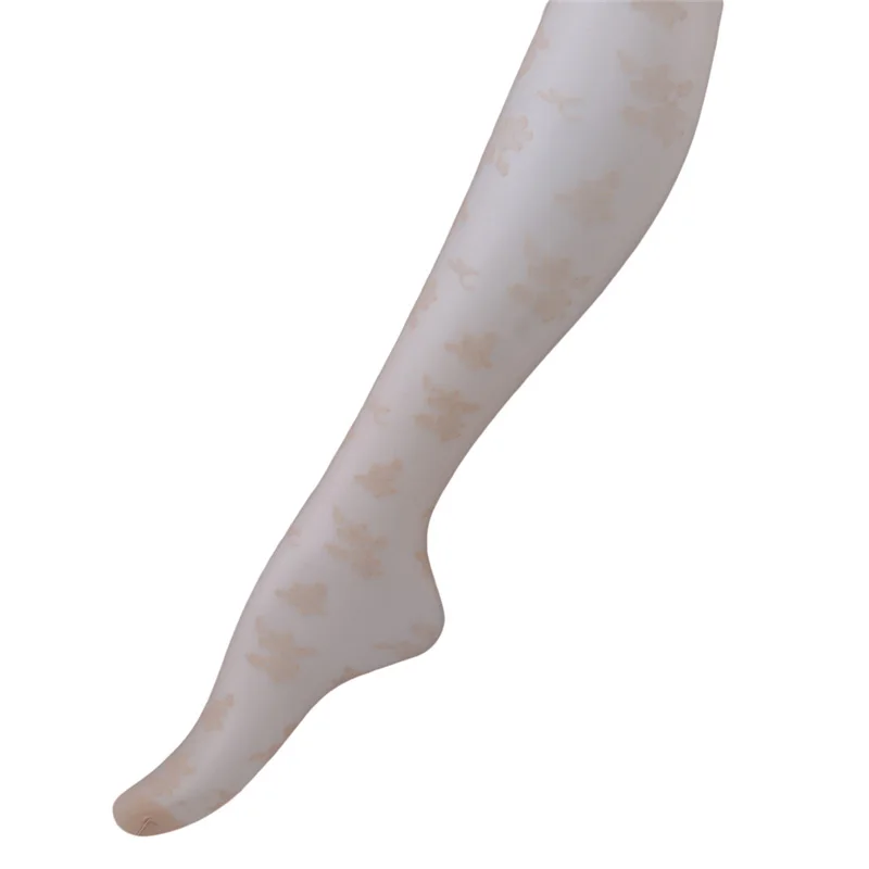 

Korean Version Girls Summer Slim Lace Silk Thin Pantyhose Stockings Rose Jacquard Pantyhose Bottoming Children Tights