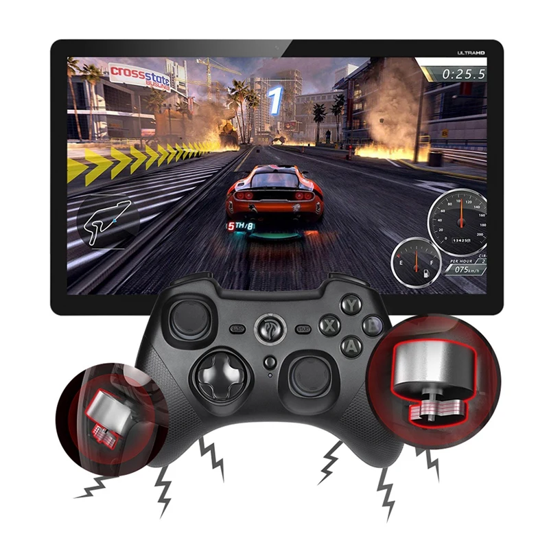 Esm-9101 геймпад для Xiaomi Mi Tv Box 3 S игровой контроллер с двойной вибрацией Turbo Android ПК Ps3