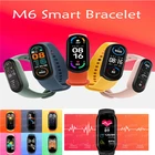 Смарт-часы M6 для мужчин и женщин, фитнес-трекер с Bluetooth, шагомер, телефон-трекер, Mi Band, спортивные наручные часы для Xiaomi