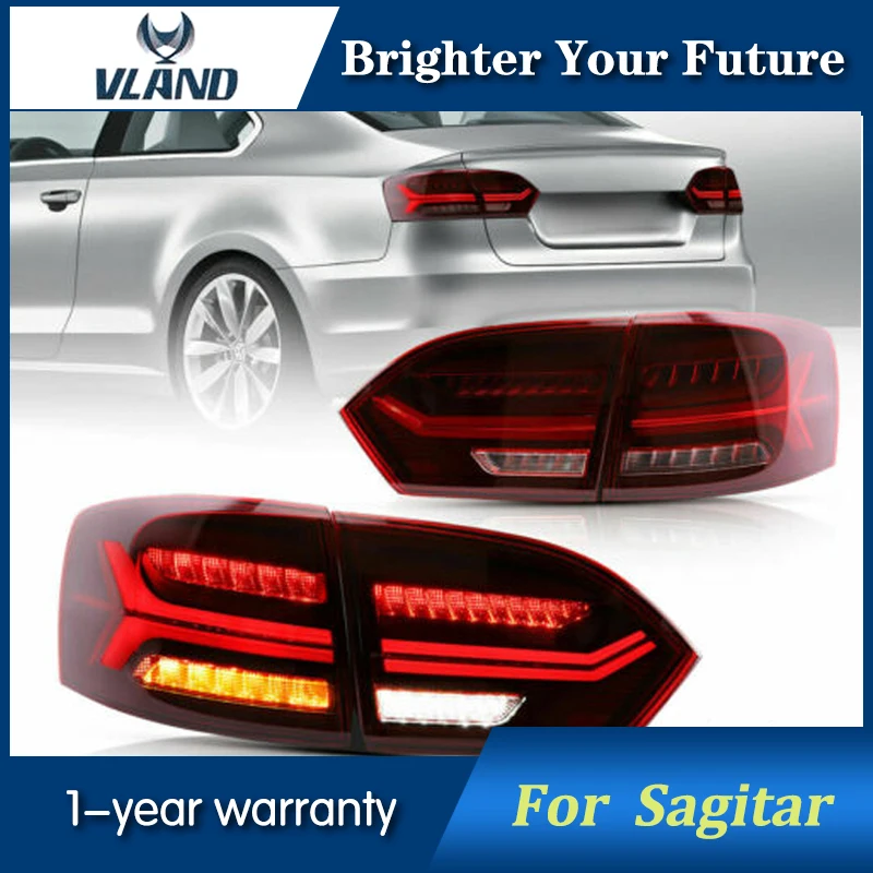 Автомобильный светодиодный фонарь и задний для Volkswagen VW Jetta Sagitar фары задние