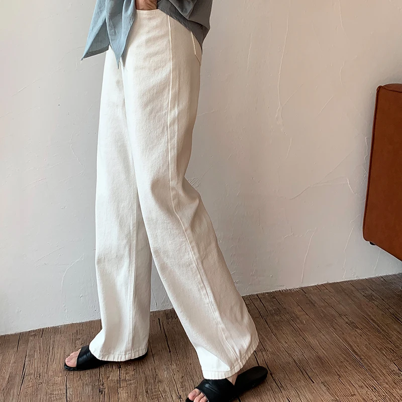 Mooirue Зима Весна джинсовые брюки женские Высокая талия Базовая уличная одежда