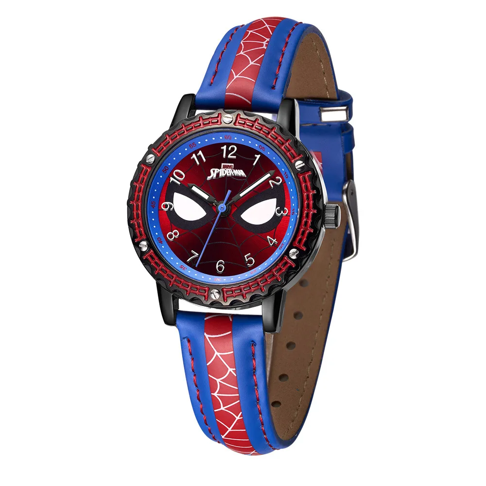 

Original Disney Animation Character Watch Spider-Man Children's Watch Cartoon Student Quartz Watch Birthday Gift Clocks