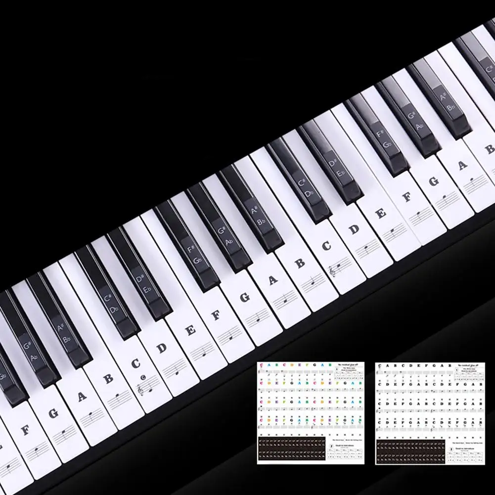 

Transparent Piano Keyboard Sticker 88 Keys Electronic Keyboard Piano Sticker