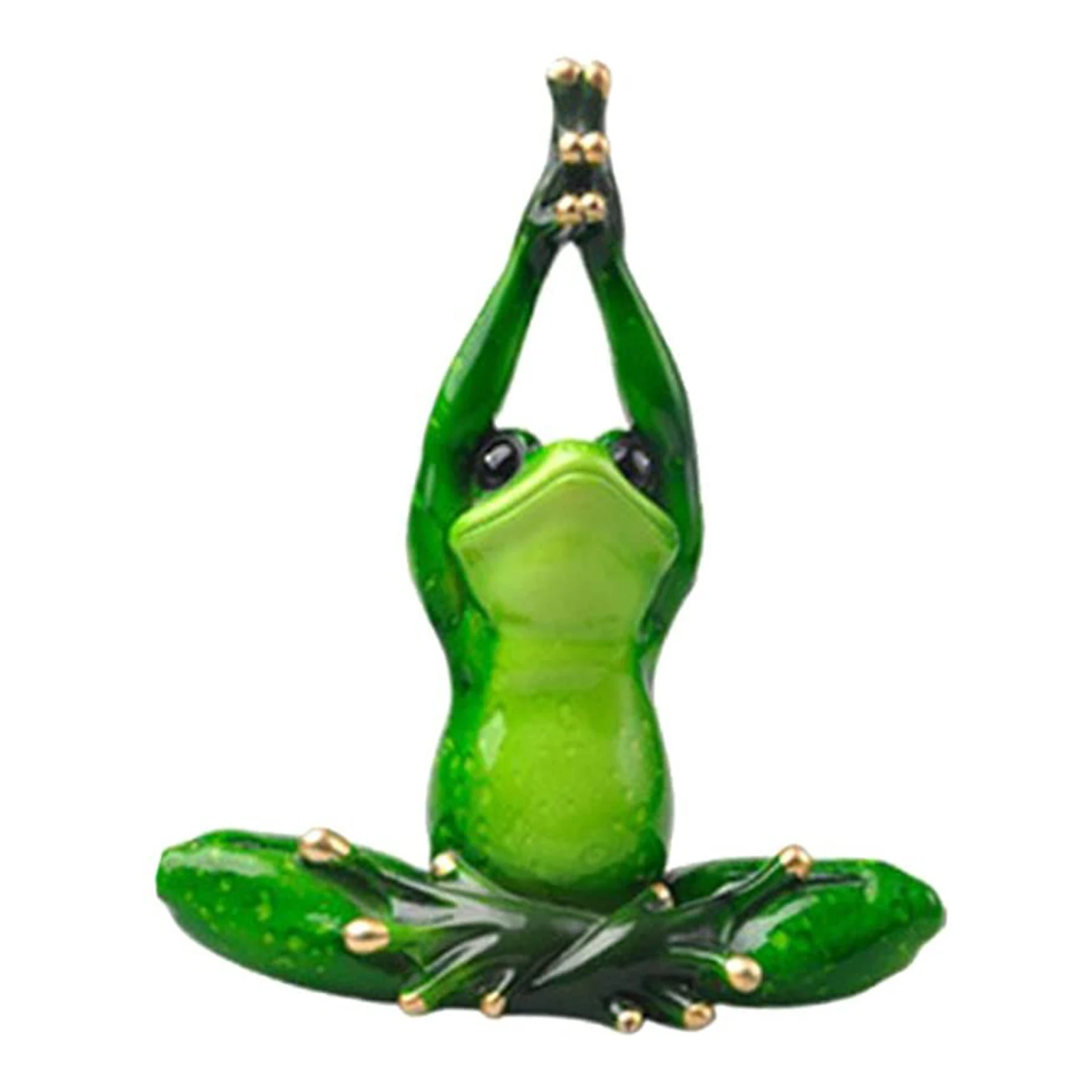 

Yoga Frog Character Decoration Character Sculptures Garden Decoration Yoga Series Ornaments Gifts JA55
